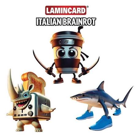 Lamincard Italian Brainrot Trading Cards Booster Pack – 5 Cards | 162 to Collect