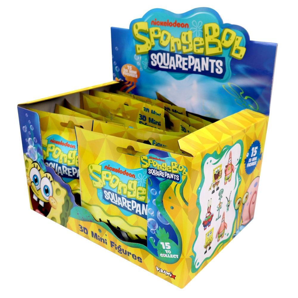 Diramix SpongeBob 3D Mini Surprise Figures Full Set 15 Figures – Complete Collection