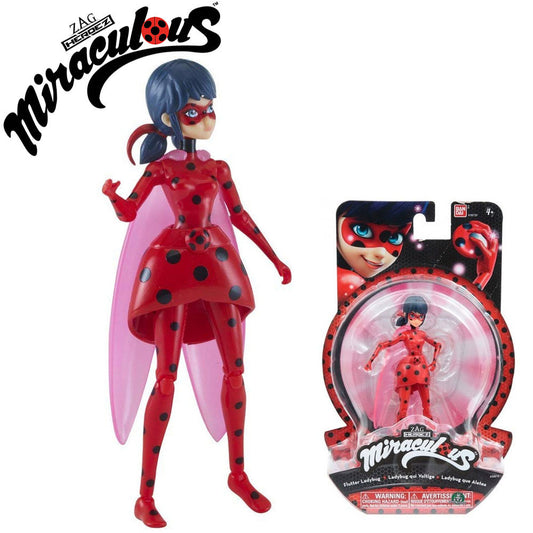 Miraculous Zag Heroez Flutter Ladybug Articulated Figure 5.5" Bandai Collectible