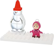 Masha and the Bear Play Big Bloxx Building Blocks Set – Masha & Snowman Winter Play