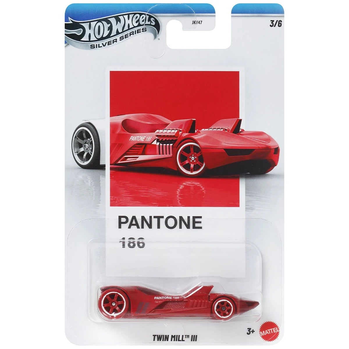 Hot Wheels Silver Series Pantone 186 Twin Mill III Diecast Car