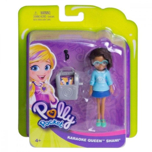 Polly Pocket Karaoke Queen Shani – Mini Doll with Mic & Accessories – Mattel