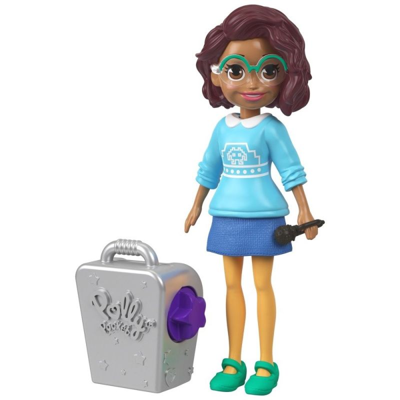 Polly Pocket Karaoke Queen Shani – Mini Doll with Mic & Accessories – Mattel