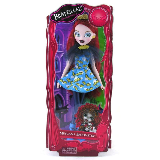 MGA Bratzillaz Glam Gets Wicked 10" Meygana Broomstix Doll – Articulated Witch-Themed Collectible﻿
