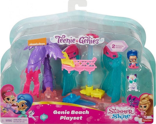 Shimmer & Shine Genie Beach Playset – Fisher-Price DTK56 Mini Genie Set