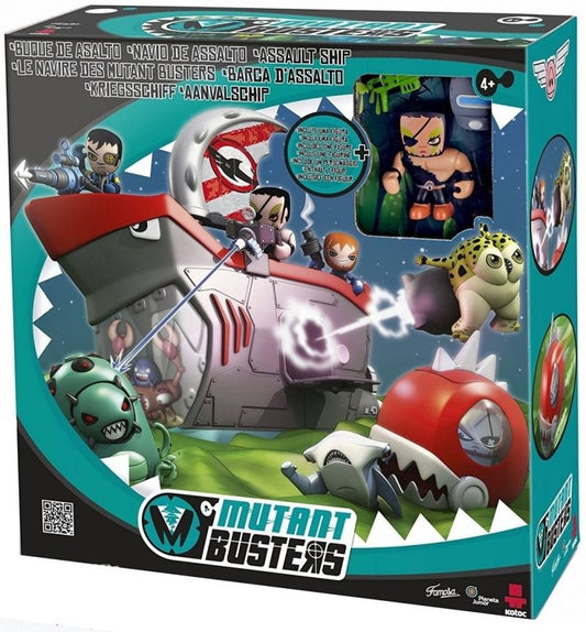 FAMOSA Mutant Busters Assault Ship Arkam – Playset with Arkan Figure – Action Vehicle Toy