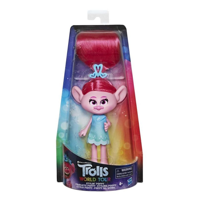 DreamWorks Trolls World Tour Stylin' Poppy Fashion Doll by Hasbro