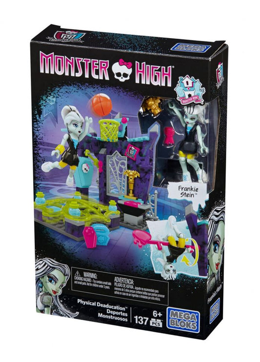 Мega Bloks Monster High Physical Deaducation – 137pcs Gym Playset - Frankie Stein