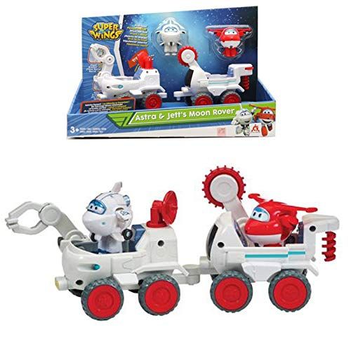 Super Wings Astra & Jett Moon Rover Playset – Space Vehicle & Figures