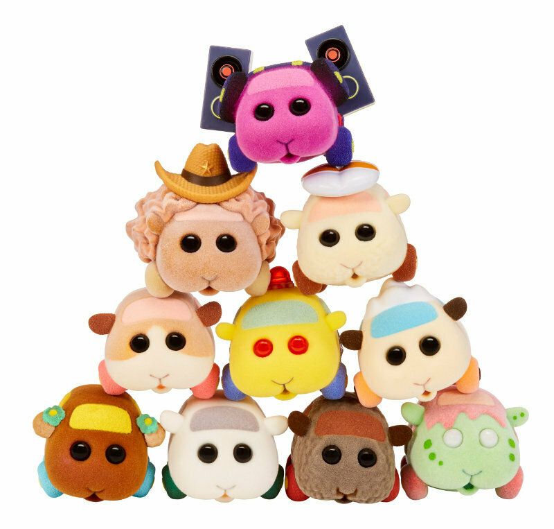 PUI PUI MOLCAR Fuzmols Plush Pack 6cm – Soft Animal Toy 10 to Collect (Set)