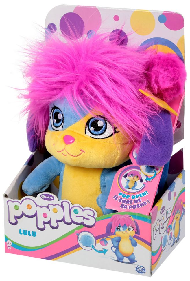Popples Lulu Deluxe Transformable Plush – 25cm (10”) Soft Toy by Spin Master