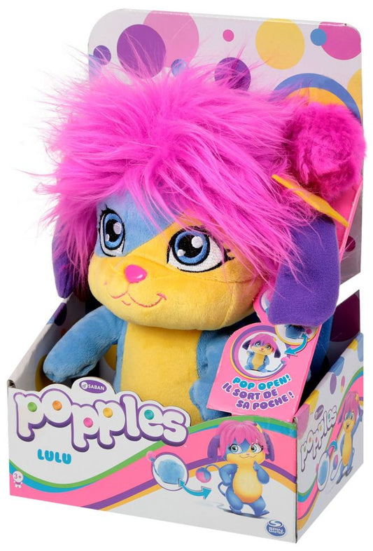 Popples Lulu Deluxe Transformable Plush – 25cm (10”) Soft Toy by Spin Master