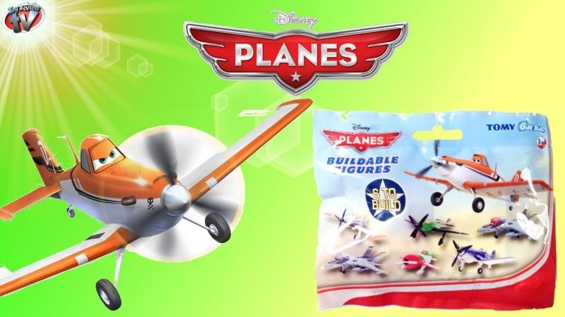 Disney Pixar Planes Build Toy – 6 to Build – TOMY Gacha Collectible x 3 pcs