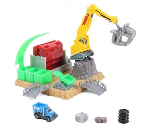 Tonka Built To Last Car Crush Escape Playset – Kids Tough Vehicle Action Set