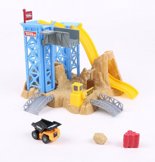 Tonka Built To Last Blast & Dash Quarry Playset – Heavy Duty Kids Vehicle Set