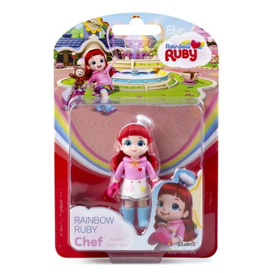 Silverlit Rainbow Ruby Dolls 8cm – Chef Profession Figure for Creative Play