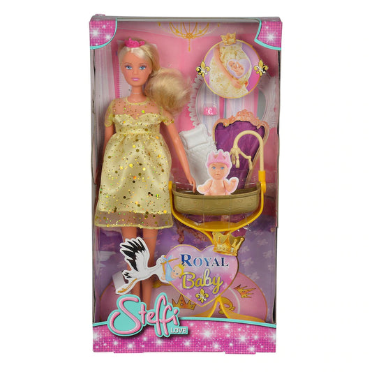 Steffi Love Royal Baby Doll 29cm – Princess Doll with Baby & Accessories