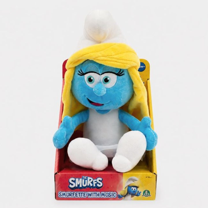 Giochi Preziosi The Smurfs Smurfette with Music Plush Toy 30cm – Official Licensed