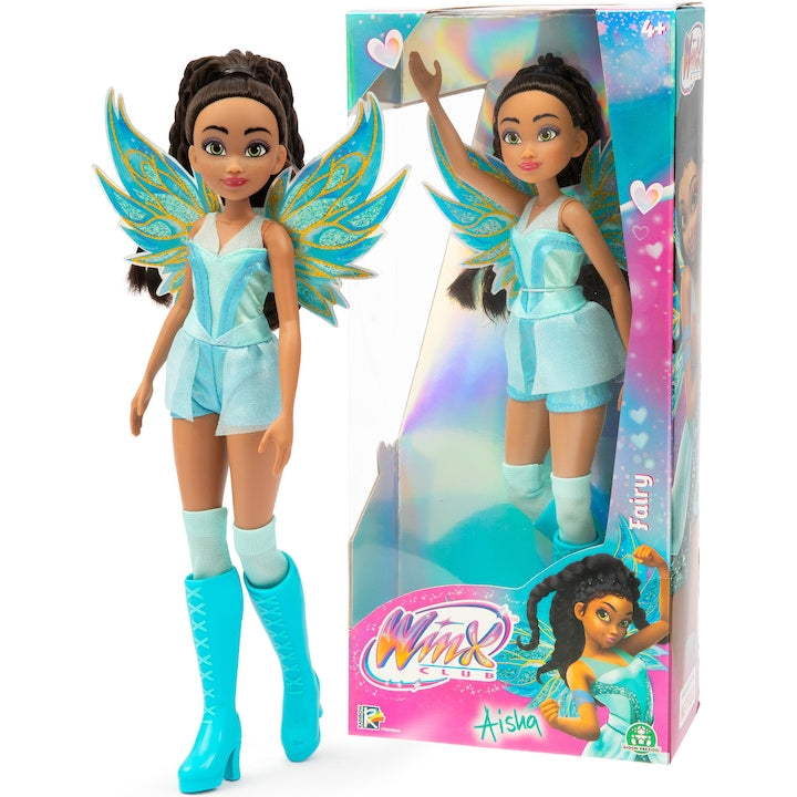 Winx Club Fairy Aisha Doll 27cm – Giochi Preziosi Fairy of Waves with Wings