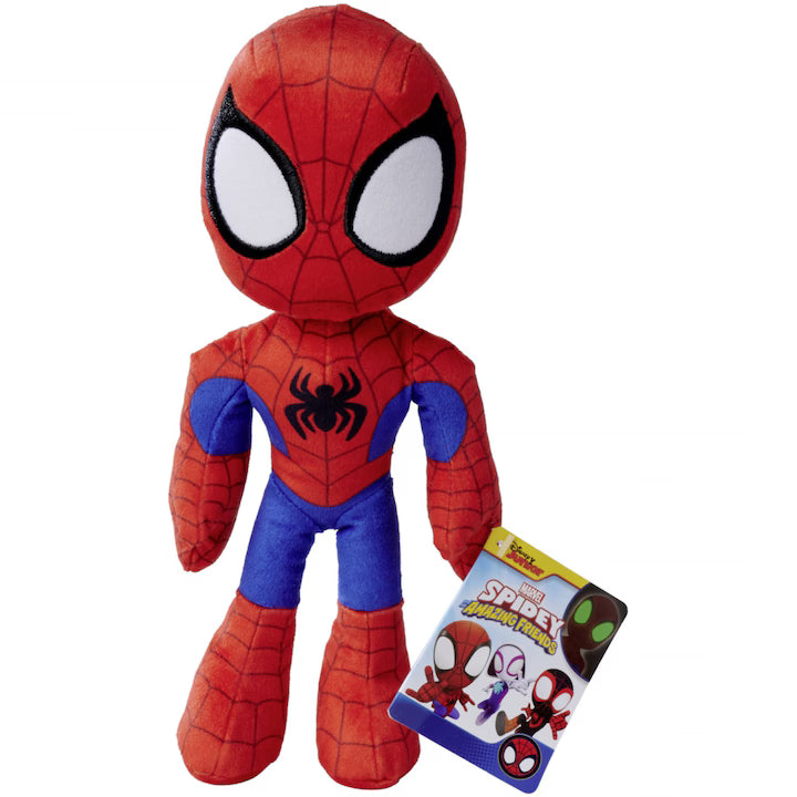 Simba Toys Disney Marvel Spidey Plush Toy 25cm – Glow-in-the-Dark Eyes | Official Licensed