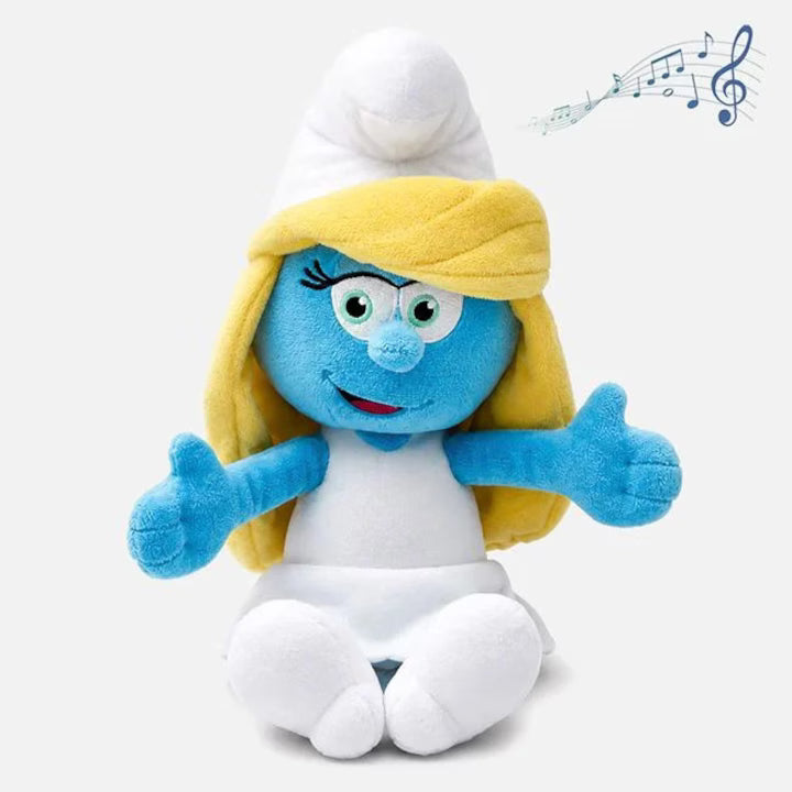 Giochi Preziosi The Smurfs Smurfette with Music Plush Toy 30cm – Official Licensed