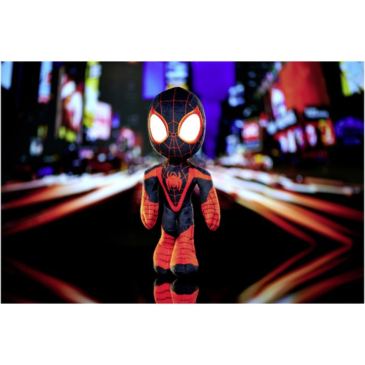 Simba Toys Disney Marvel Miles Morales Plush Toy 25cm – Glow-in-the-Dark Eyes | Official Licensed