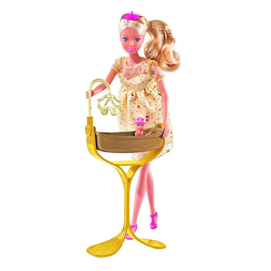 Steffi Love Royal Baby Doll 29cm – Princess Doll with Baby & Accessories