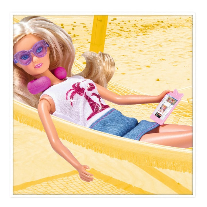 Steffi Love Travel Fun Doll 29cm – Vacation Playset with Accessories