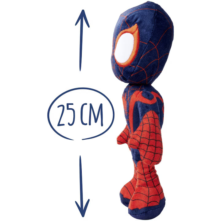 Simba Toys Disney Marvel Miles Morales Plush Toy 25cm – Glow-in-the-Dark Eyes | Official Licensed