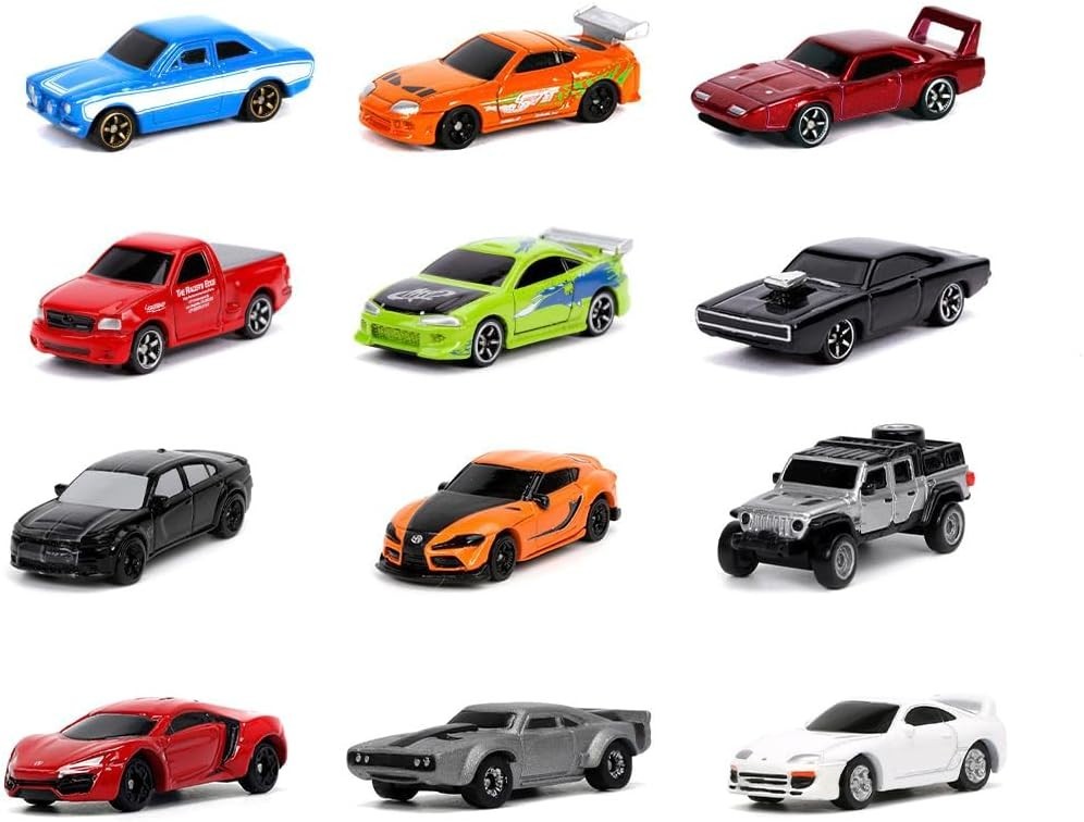 Jada Nano Fast & Furious Diecast Mini Cars 1.65” Mystery Blind Bag or Full Set 12