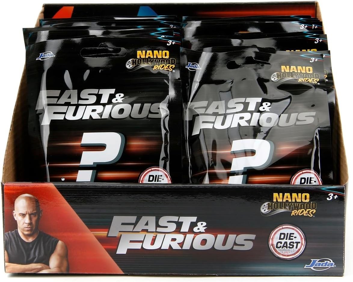 Jada Nano Fast & Furious Diecast Mini Cars 1.65” Mystery Blind Bag or Full Set 12