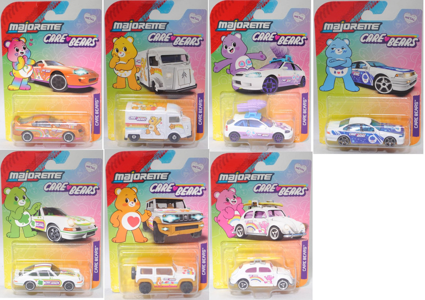 Majorette Care Bears Premium Die-Cast Cars – 7 to Collect | Choose Your Model
