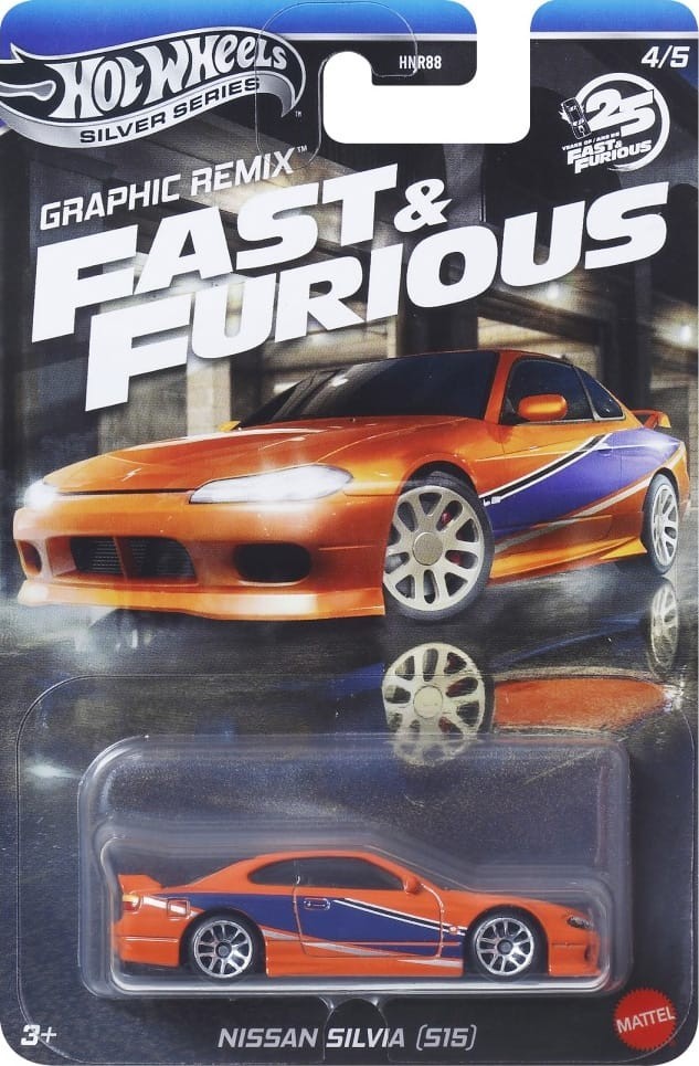 Hot Wheels Fast & Furious Graphic Remix Silver Series Die-Cast Cars | Choose Your Model/Set