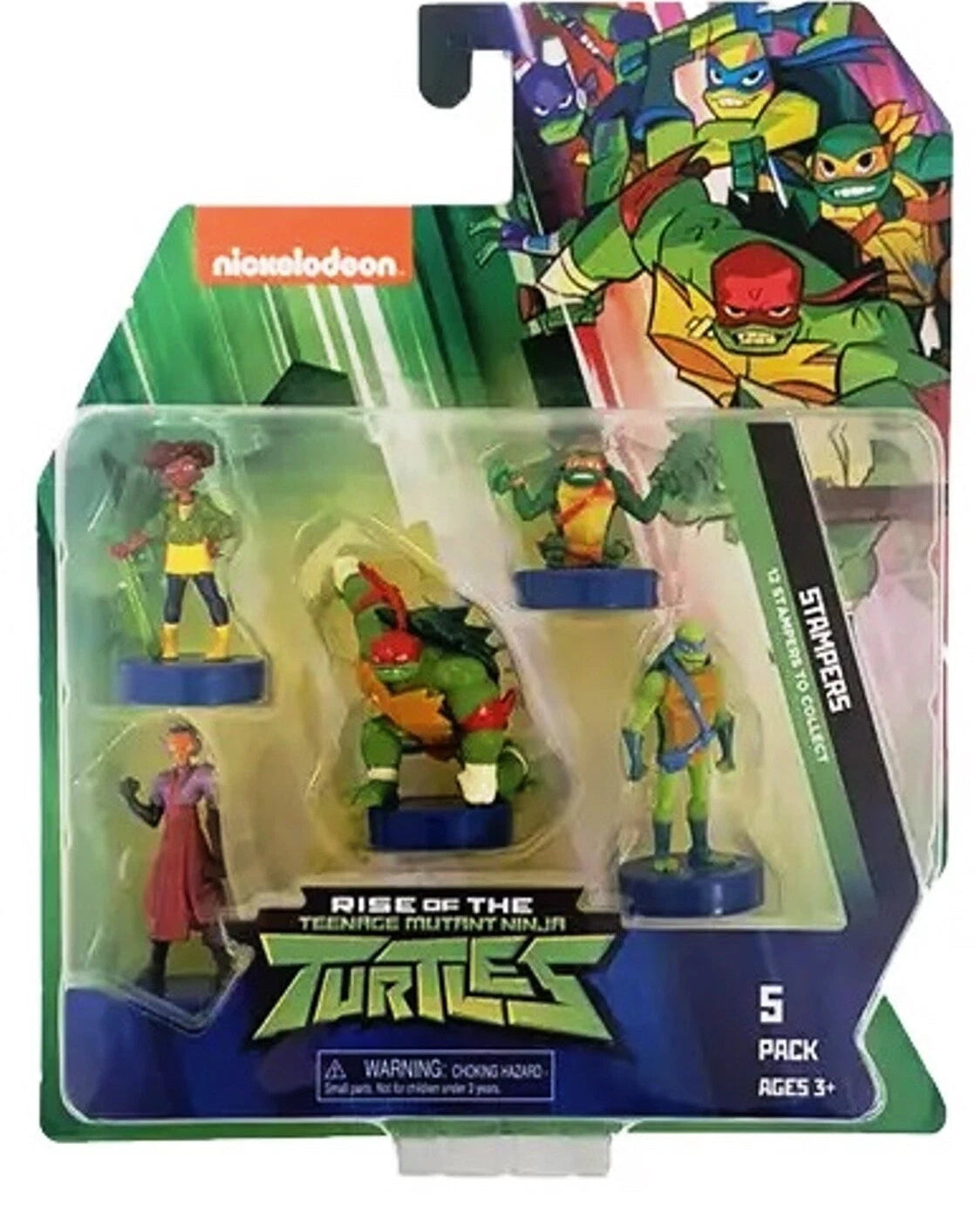 Rise of the Teenage Mutant Ninja Turtles 5-Pack Stamper Figures Set