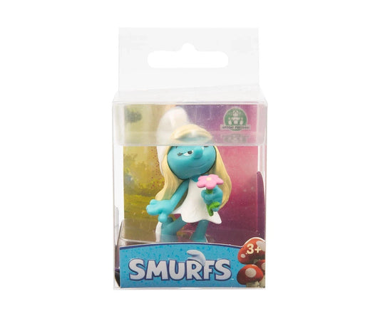 Smurfs Movie 2025 Figures – 5.5cm Collectible Toys by Giochi Preziosi – Smurfette with Flower