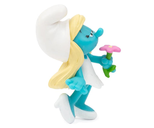 Smurfs Movie 2025 Figures – 5.5cm Collectible Toys by Giochi Preziosi – Smurfette with Flower