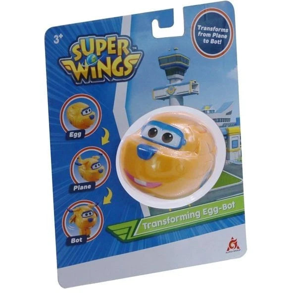 Super Wings Transform Egg Bot – Donnie Figure – Plane to Robot Toy