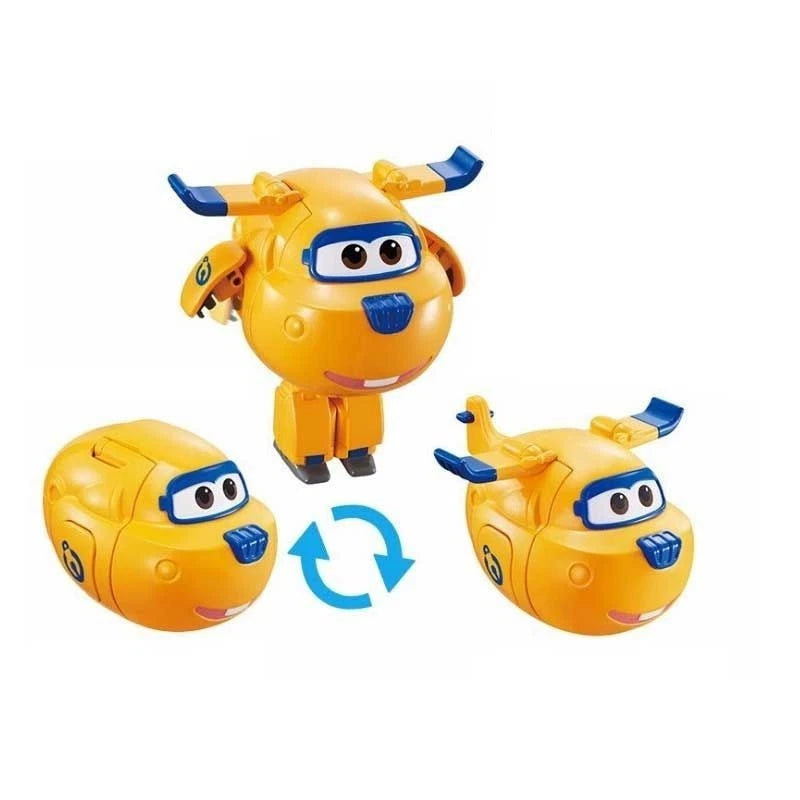 Super Wings Transform Egg Bot – Donnie Figure – Plane to Robot Toy