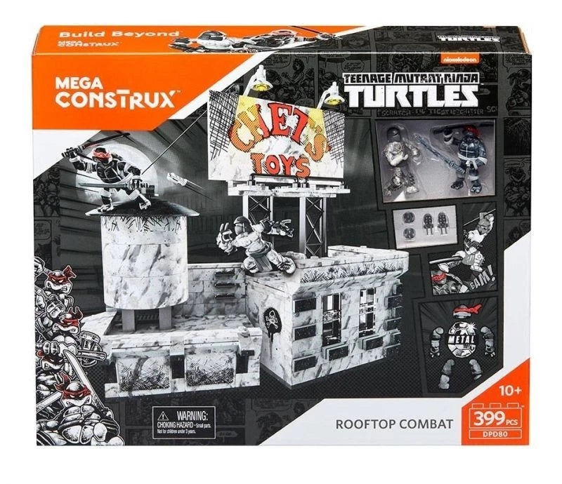 Mega Construx TMNT Rooftop Combat Building Set 399pcs – DPD80 Collectors Set NIB