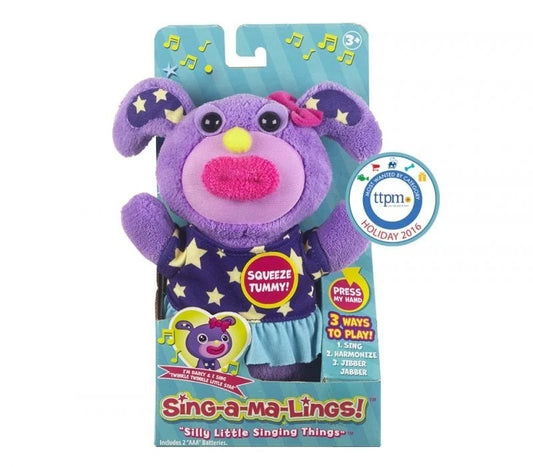 Sing-a-ma-Lings Interactive Singing Plush Toy – Darcy(Purple) – Funrise – New Gift for Kids