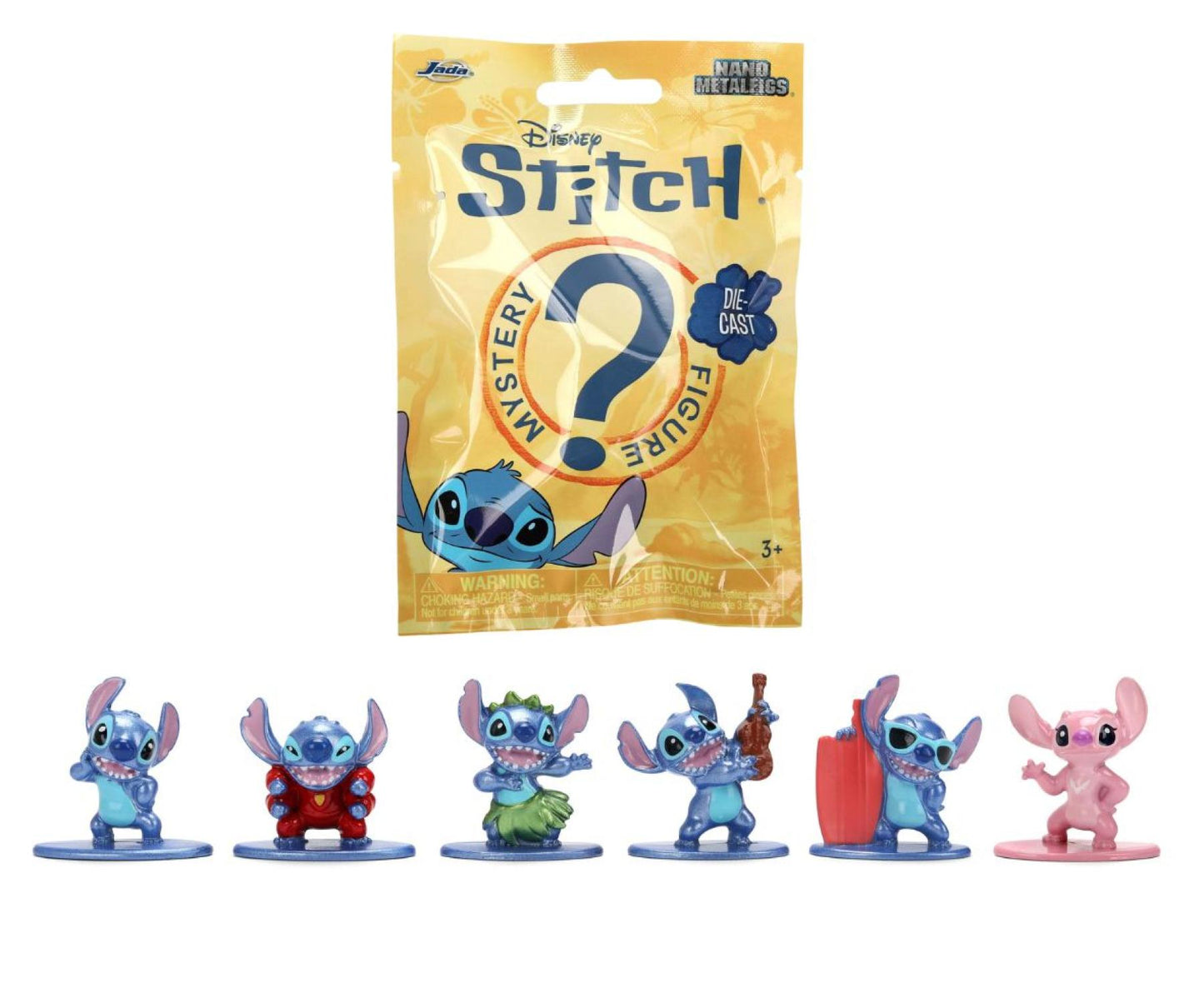 Disney Stitch Nano Metalfigs Blind Bag Full Set – 6 Figures Collectible